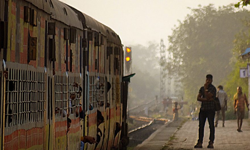 Train Departing Chiplun Station